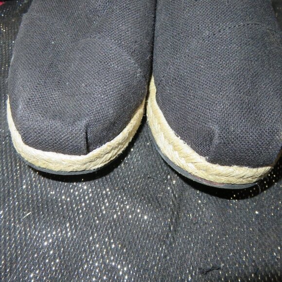 BOGO BOB'S from Skechers Black Memory Foam Slip On Espadrilles arch pillows 9.5 - Picture 2 of 9